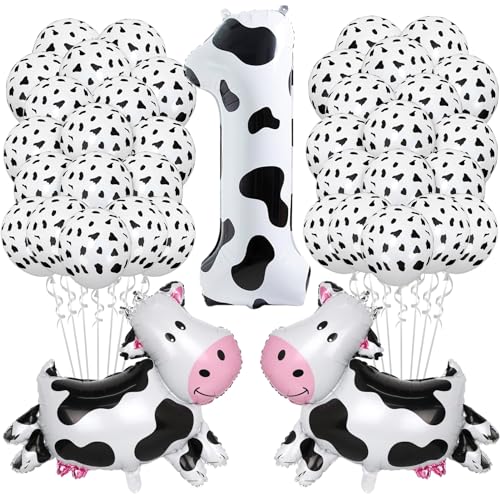 33 Stück Kuh Deko Geburtstag,1. Geburtstagsdeko Kuh,40 Zoll Folienballons Zahlen 1,Kuh Luftballons,1. Deko Geburtstag Kuh Luftballons Cowboy Party Deko für Kinder Mädchen Jungen 33 Stück Kuh Deko Geburtstag,1. Geburtstagsdeko Kuh,40 Zoll Folienballons Zahlen 1,Kuh Luftballons,1. Deko Geburtstag Kuh Luftballons Cowboy Party Deko für Kinder Mädchen Jungen von Huahuanghui