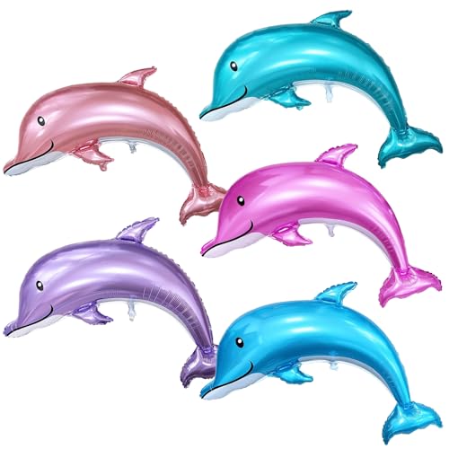 5 Stück Delfin Luftballon Set,Helium Meerestiere Luftballon,Folienballon Dolphin,Delfin deko,für Junge Mädchen Geburtstagsdeko,Ozean Thema Party,Kindergeburtstag Party Dekoration Lieferungen 5 Stück Delfin Luftballon Set,Helium Meerestiere Luftballon,Folienballon Dolphin,Delfin deko,für Junge Mädchen Geburtstagsdeko,Ozean Thema Party,Kindergeburtstag Party Dekoration Lieferungen von Huahuanghui