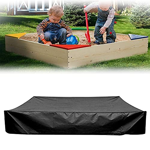 Wasserdicht Sandkasten Abdeckung 150 * 150 * 20cm,Sandkasten Abdeckplane,Abdeckplane Wasserdicht,Spielzeug Sandkasten Abdeckung mit Kordelzug,Sandkastenabdeckung für Garten,Pool,Terrase von Huahuanghui