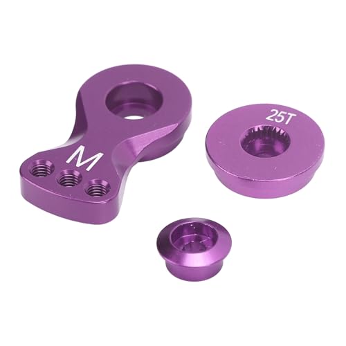 Huairdum 25T Servo Saver Servoarm, Servo Saver Servoarm Anpassen Einfache Installation M-Typ Verbesserte Lenkgenauigkeit für 1/10 RC-Autos (Purple) von Huairdum