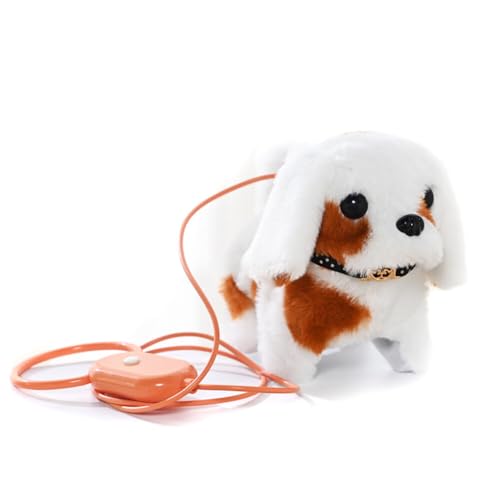 Huamengyuan weicher Spielzeughund Elektronisches Haustier Spielzeug Hund mit Walking realistische interaktive Begleiter Haustier für Kinder Mädchen 3 4 5 6 9+ Jahre Geschenk von Huamengyuan