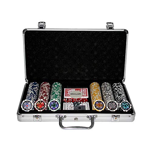 Huangguan MH161146 - Professionelles Poker-Set, schwarz von Huangguan