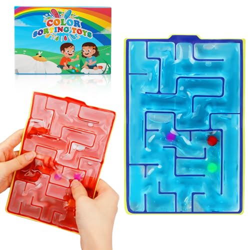 2 Stück Labyrinth Spiel Sensorik Spielzeug, GelgefüLlte Anti Stress Autismus Spielzeug für Kinder Jugendliche, Fidget Squishy Toy Anxiety ADHD Toys, Beruhigend Bei Stress Angst 2 Stück Labyrinth Spiel Sensorik Spielzeug, GelgefüLlte Anti Stress Autismus Spielzeug für Kinder Jugendliche, Fidget Squishy Toy Anxiety ADHD Toys, Beruhigend Bei Stress Angst von Huanmin