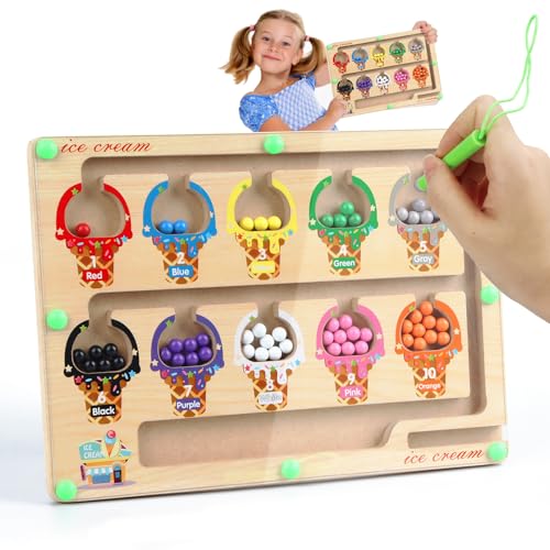Huanmin Magnetspiel Labyrinth, Magnetspiel Montessori, Spielzeug ab 3 4 Jahre, Montessori Spielzeug, Sortierspiel Holz Zahlen und Farben Lernspielzeug, Magnet Spielzeug Kinder für Mädchen Jungen Huanmin Magnetspiel Labyrinth, Magnetspiel Montessori, Spielzeug ab 3 4 Jahre, Montessori Spielzeug, Sortierspiel Holz Zahlen und Farben Lernspielzeug, Magnet Spielzeug Kinder für Mädchen Jungen von Huanmin