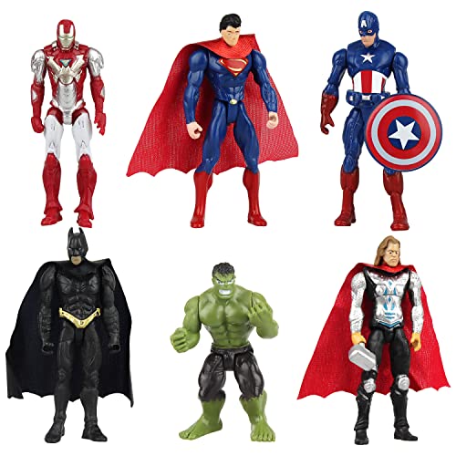 Marvel Figuren set, Mini Avengers Figuren 6 Stück Marvel Figuren Klein Marvel Tortendeko Figuren für Kinder Junge Geburtstags Kuchen Dekoration Party Autodekoration Kuchenaufstecker Marvel Figuren set, Mini Avengers Figuren 6 Stück Marvel Figuren Klein Marvel Tortendeko Figuren für Kinder Junge Geburtstags Kuchen Dekoration Party Autodekoration Kuchenaufstecker von Huanmin