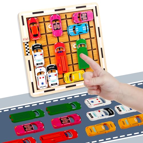 Rush Hour Spiel, Auto Spielzeug Stauspiel Logikspiel mit 120 Levels, Denken Logik Puzzle Spiele ab 3 4 5 6 7 8 Jahren, Brettspiele Kinderspielzeug Familienspiel Reisespiel für Jungen Mädchen Rush Hour Spiel, Auto Spielzeug Stauspiel Logikspiel mit 120 Levels, Denken Logik Puzzle Spiele ab 3 4 5 6 7 8 Jahren, Brettspiele Kinderspielzeug Familienspiel Reisespiel für Jungen Mädchen von Huanmin