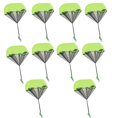 Huaqgu 10 Stück Gadgets Werfen Fallschirm Outdoor Fallschirm Airborne Truppen Figuren Außerhalb Fliegen Spielzeug Für Kinder Werfen Spielzeug Für Kinder von Huaqgu