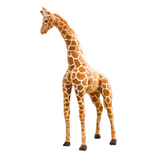 Huaqgu 23/31 Zoll Plüschfigur Spielzeug 3-D Giraffe Schlaf Für Wohnzimmer Neujahr Ornament Mädchen Geburtstagsgeschenk Ornam Gefüllter Giraffenkopf von Huaqgu