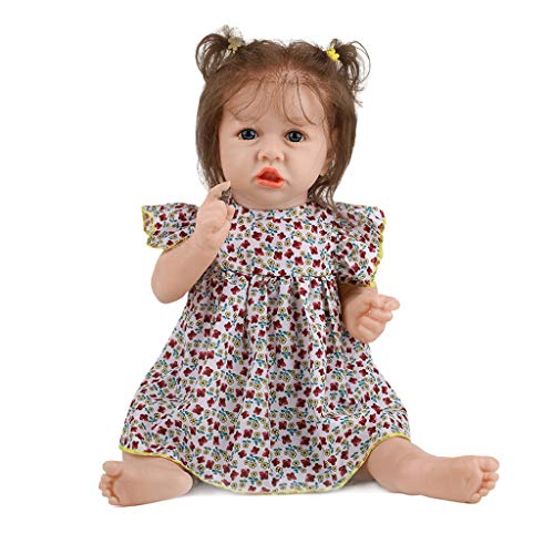 Huaqgu 58 cm Aussehende Realistische Baby Silikonpflege Leicht Waschbares Spielzeug Kleinkindpuppen 39 Zoll von Huaqgu