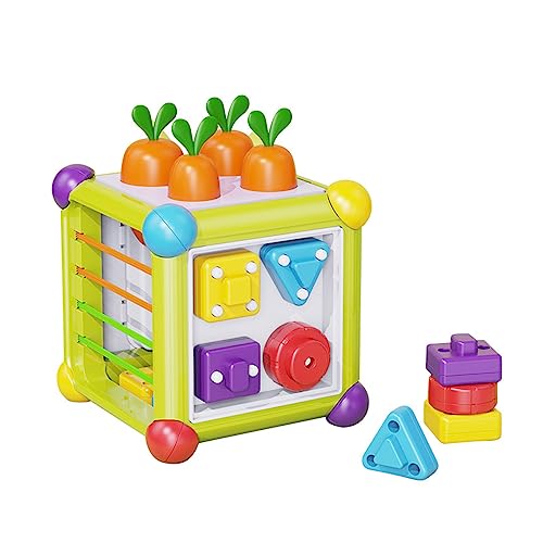 Huaqgu Busy Cube Bunter Puzzle Würfel Für Kleinkinder Alter Von 3–5 Jahren Jungen Und Mädchen Vorschulalter Farblich Passende Puzzles Für Babys Sortierspielzeug von Huaqgu