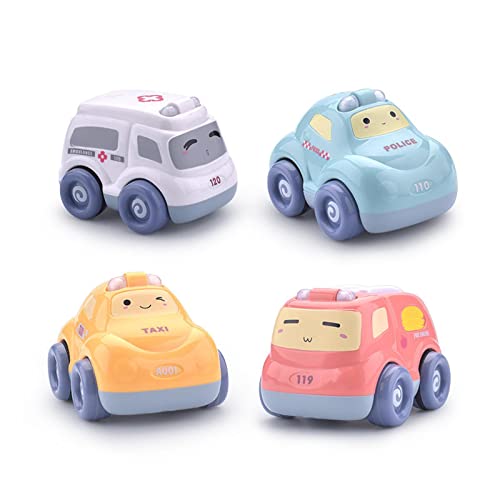 Huaqgu Cartoon Rückziehauto Spielzeug Für Kleinkinder Reibungsbetriebene Spielzeugfahrzeuge Für Kindergeburtstagsfeier Pädagogisches Geschenk Reibungsbetriebenes Auto Push and Go Reibungsbetriebenes von Huaqgu