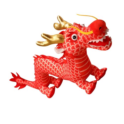 Huaqgu Chinesische Neujahrs Requisiten Dekokissen Party Geschenk Süßer Drache Cooles Loong Kuschelkissen Mit Chinesischem Sternzeichen von Huaqgu