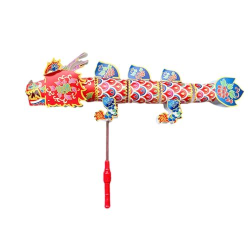 Huaqgu Chinesisches Neujahrspapier Drachentanz Licht Papierhandwerk Spielzeug LED Licht Party Requisiten Für Erwachsene Urlaubsdekoration Drachenspielzeug Handgefertigt Festival Dekoration von Huaqgu