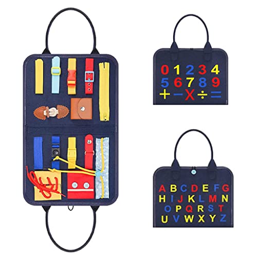 Huaqgu Filztuch Multifunktionales Brettspiel Kindergarten Feinmotorik Kleid Lernen Tragbar Reisespielzeug Für Kinder Mathe Spielzeug Für Kinder Von 6–8 Jahren 2-Jährige Von 1–3 Jahren von Huaqgu