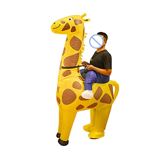 Huaqgu Gelbe Giraffe Halloween Erwachsene Cosplay Aufblasbarer Anzug Festliche Partykleidung Festliche Partykleidung von Huaqgu
