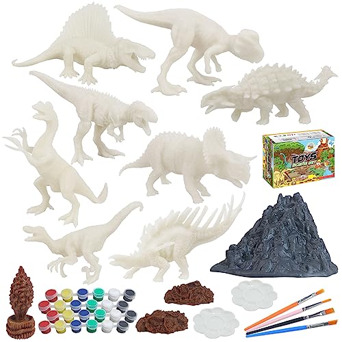 Huaqgu Interaktives Spielzeug Unbemalter Dinosaurier Vorschulkinder Zubehör Für Kreatives Malen Zubehör Für Babys Ab 12 Monaten Kunst Sets Für Kinder von Huaqgu