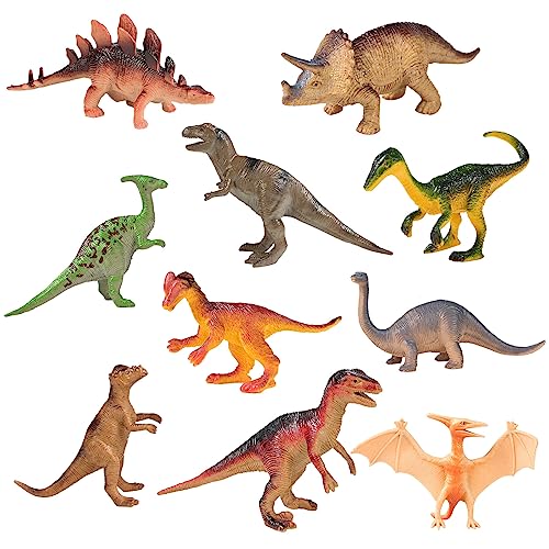 Huaqgu Kinder Vorgeschichte Tiere Modelle Spielset Tyrannosaurus Plesiosaurus Sammlung Figur Simulation Spielzeug Für Kinder Figuren von Huaqgu