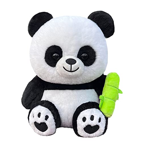 Huaqgu Plüsch Pandas Niedliches Stofftier Aus Bambusrohr 25 4 cm Hoch Hilft Geschenk Für Kinder Und Erwachsene Zum Valentinstag. Plüsch Pandas Stofftier Spielzeug Niedliche Weiche Plüschtiere von Huaqgu