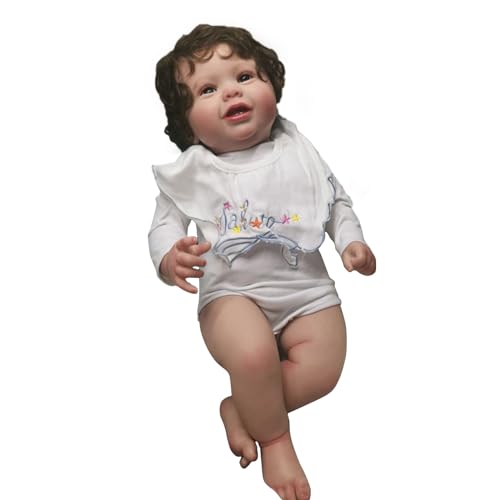 Huaqgu Realistisches Baby Mit Wurzelhaar Für Mädchen Realistisch Aussieht Spielzeug Für Kleinkinder Spiel Requisiten Für Kinder Mädchen Realistische Babypuppen Silikon Ganzkörper von Huaqgu