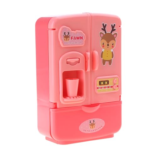 Huaqgu Spielzeugfigur Modell Realistisches Kühlschrank Set Puppenhaus Vorgeben Mädchen Geschenk Dekorationen Vorgeben Spielset Miniatur Kühlschrank von Huaqgu