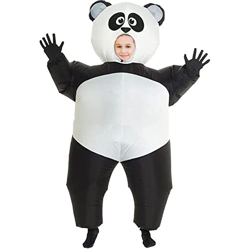 Huaqgu Tierisches Aufblasbares Kostüm Panda Maskottchen Kostüm Halloween Kostüm Aufblasbares Panda Kostüm Lustiges Blow Up Kostüm Lustiges Blow Up Kostüm von Huaqgu