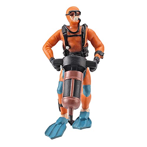 Huaqgu Unterwasserschwimmer Spielzeug Für Kinder Und Erwachsene Spielzeug Aus Kunstharz Simulierter Ozean Für Modell Solide Taucherpuppen Lindert Stress. Unterwasserfiguren von Huaqgu