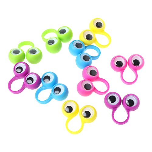 Neue 10 Stück Augen Fingerpuppen Augenringe Kinder Babyspielzeug Geschenkzubehör Augen von Huaqgu