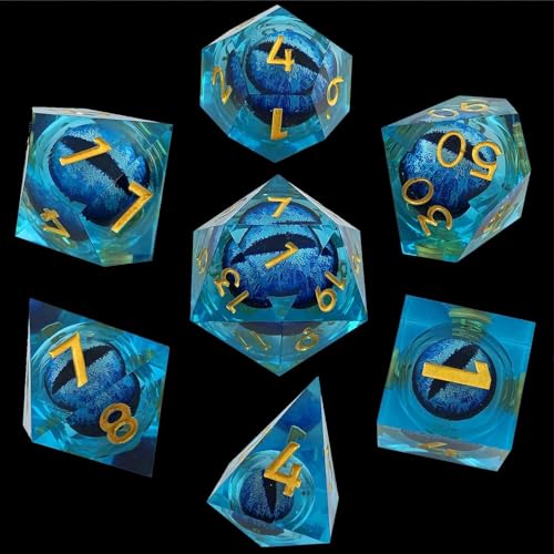Huasean 7-teiliges -Harz-Würfel-Set, Drachenaugen-Würfel, Flüssigkern-Würfel-Set, Polyedrische Lon -Würfel, D& D-Würfel, Rollenspiel, Tischspiele, Dungeons-and-Dragons-Zubehör Huasean 7-teiliges -Harz-Würfel-Set, Drachenaugen-Würfel, Flüssigkern-Würfel-Set, Polyedrische Lon -Würfel, D& D-Würfel, Rollenspiel, Tischspiele, Dungeons-and-Dragons-Zubehör von Huasean