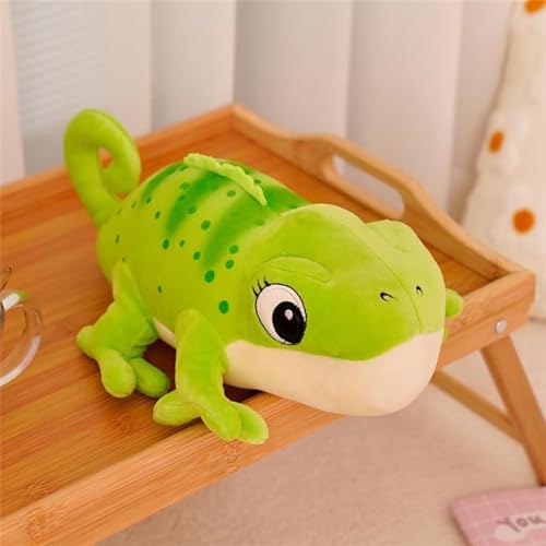 Huasean Chamäleon Plüschtier Kuscheltier Stofftier 30CM Süßes Cartoon Chameleon Puppe Simulation Eidechsenpuppe Weiche Chamäleon Stofftier Puppe für Kinder Huasean Chamäleon Plüschtier Kuscheltier Stofftier 30CM Süßes Cartoon Chameleon Puppe Simulation Eidechsenpuppe Weiche Chamäleon Stofftier Puppe für Kinder von Huasean