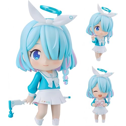 Arona-Figur, austauschbare Gesichter, bewegliche Actionfigur, 10 cm, PVC, Mini-Anime-Modell, Desktop-Dekoration, niedlich, handgefertigt, Geburtstagsfigur, Geschenke von Huawealthy