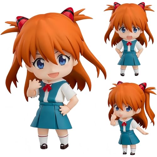 Huawealthy Asuka Langley Soryu Figur, austauschbare Köpfe und Zubehör, Actionfigur, 10 cm, niedliches Mädchenmodell, Desktop-Heim-Schreibtisch, Ornament, Sammlerstück, Geschenke Huawealthy Asuka Langley Soryu Figur, austauschbare Köpfe und Zubehör, Actionfigur, 10 cm, niedliches Mädchenmodell, Desktop-Heim-Schreibtisch, Ornament, Sammlerstück, Geschenke von Huawealthy