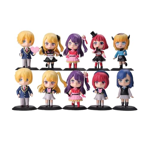 Huawealthy Hoshino Ai Figur Hoshino Rubi Actionfigur Anime Arima Kana, Modell, 10 cm, PVC, niedliche Desktop-Dekoration, Sammlung, Geschenke für Fans, 10 Stück Huawealthy Hoshino Ai Figur Hoshino Rubi Actionfigur Anime Arima Kana, Modell, 10 cm, PVC, niedliche Desktop-Dekoration, Sammlung, Geschenke für Fans, 10 Stück von Huawealthy