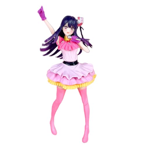 Huawealthy Hoshino Ai Figur Kleid Mikrofon Action Anime 20 cm PVC Modell Statue Desktop Dekoration Sammlerstück Schreibtisch Modell Charakter Geburtstagsgeschenk von Huawealthy