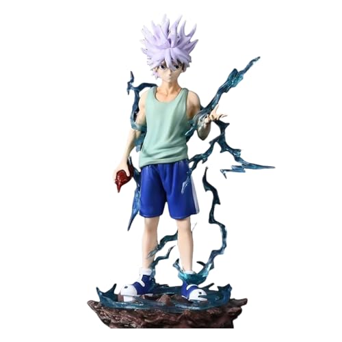 Huawealthy Killua Zoldyck Figur Manga Characters Action Figure Standing Pose PVC Statue Anime Collectible Model for Desk Display Manga Fans Gift Action Pose Figure Collection von Huawealthy