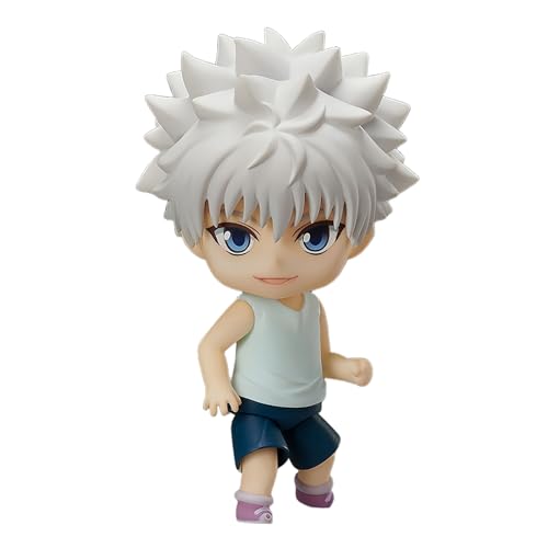 Huawealthy Killua Zoldyck Figur Q-Version, Anime-Pose, Aktion, austauschbares Gesicht und Gelenke, 10 cm, PVC-Statue, Desktop-Dekoration, Sammlerstück, Geburtstagsgeschenk, für Fans Huawealthy Killua Zoldyck Figur Q-Version, Anime-Pose, Aktion, austauschbares Gesicht und Gelenke, 10 cm, PVC-Statue, Desktop-Dekoration, Sammlerstück, Geburtstagsgeschenk, für Fans von Huawealthy