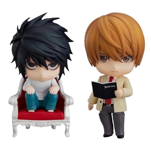 Huawealthy L and Yagami Light Figures Death Note Anime Figuren Q Version Austauschbares Gesicht und Zubehör Action Statue Manga PVC Modell Desktop Dekoration Sammlung Geschenke für Fans (L+Yagami Huawealthy L and Yagami Light Figures Death Note Anime Figuren Q Version Austauschbares Gesicht und Zubehör Action Statue Manga PVC Modell Desktop Dekoration Sammlung Geschenke für Fans (L+Yagami von Huawealthy
