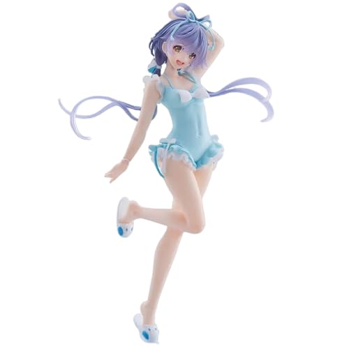 Huawealthy Luo Tianyi Figur Anime Virtual Singer Actionfigur Bademode Stehende Haltung Cartoon Charaktere Statue PVC Modell Desktop Ornamente Dekoration Souvenir Sammlung Geschenk für Fans von Huawealthy