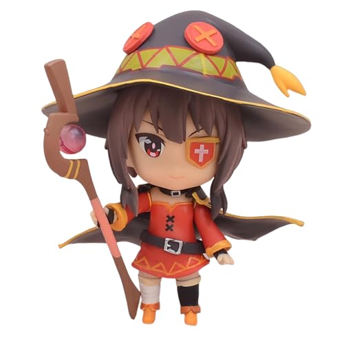 Huawealthy Megumin Figur Stehende Pose, Aktion, niedlicher Charakter, 10 cm, PVC-Statue, Desktop-Dekoration, Sammlerstück, Kawaii-Dekor, Anime-Liebhaber, Geschenk Huawealthy Megumin Figur Stehende Pose, Aktion, niedlicher Charakter, 10 cm, PVC-Statue, Desktop-Dekoration, Sammlerstück, Kawaii-Dekor, Anime-Liebhaber, Geschenk von Huawealthy