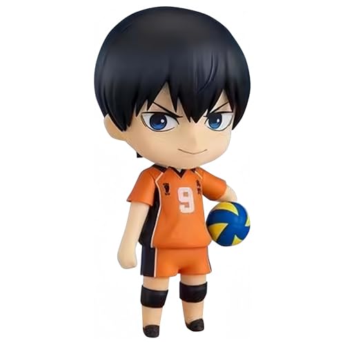Huawealthy Tobio Kageyama Figur Action Q Version Pose Cute Anime 10 cm PVC Statue Desktop Dekoration Sammlerstück Zuhause Schreibtisch Ornament Charakter Modell Geschenk von Huawealthy