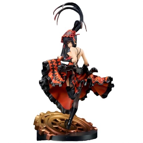 Huawealthy Tokisaki Kurumi Anime-Figur, Gothic-Mädchen, doppelter Pferdeschwanz-Stil, 28 cm, Anime-Figuren für Zuhause, Bücherregal, Schreibtischdekoration Huawealthy Tokisaki Kurumi Anime-Figur, Gothic-Mädchen, doppelter Pferdeschwanz-Stil, 28 cm, Anime-Figuren für Zuhause, Bücherregal, Schreibtischdekoration von Huawealthy