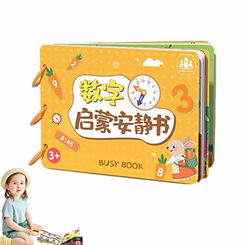 Huaxingda Montessori-Arbeitsbuch, Lernbuch Montessori Board, Interaktives Spielzeug, frühes Lernspielzeug für Kinder ab 3 Jahren von Huaxingda