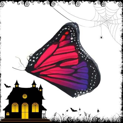 Huaxingda Schmetterling-Halloween-Kostü | Horror-Ferien-Schmetterlingskostü | Halloween-Kostü, Schmetterlingsflügel, für Damen, Mädchen, Teenager, für Verkleidungen, Bühnenauftritte, Partys von Huaxingda
