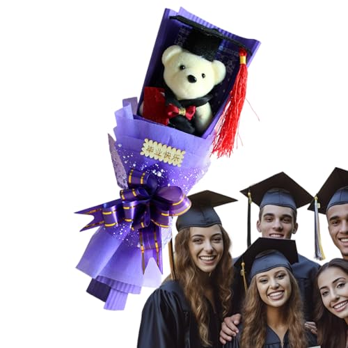 Huayeex Abschluss Blumenstrauß | Abschluss Bär Mit Akademikerhut & Blumendeko - Abschlussfeier Geschenkideen Für Schüler Studenten Kindergarten Huayeex Abschluss Blumenstrauß | Abschluss Bär Mit Akademikerhut & Blumendeko - Abschlussfeier Geschenkideen Für Schüler Studenten Kindergarten von Huayeex
