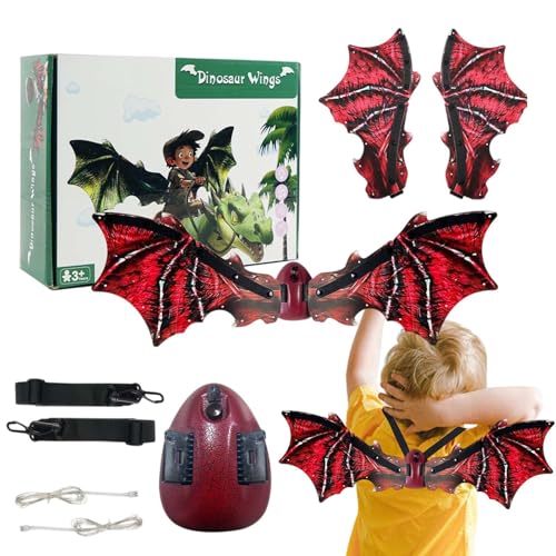 Huayeex Dragon Wings Kinder, Drachenflügel | Halloween Dinosaurierkostüm - Elektrische Drachenflügel mit LED-Licht und Musik Halloween Dress-up für Weihnacht Geburtstagsfeier Huayeex Dragon Wings Kinder, Drachenflügel | Halloween Dinosaurierkostüm - Elektrische Drachenflügel mit LED-Licht und Musik Halloween Dress-up für Weihnacht Geburtstagsfeier von Huayeex