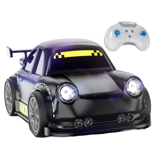 Huayeex Drift Auto | Fernsteuerauto Für Kinder | Hohe Geschwindigkeit 4WD 2.4G 360° Rotation Drifting Mini RC Fahrzeug Spielzeug Mit LED Licht Und Sound | Für Geburtstag Weihnachten Erwachsene von Huayeex