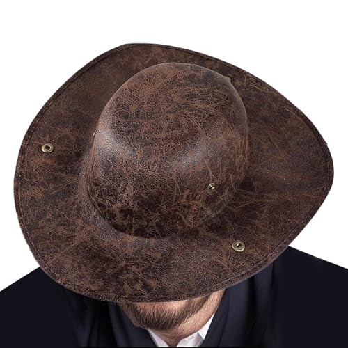 Huayeex Erwachsene Piratenhut, Leder Kolonial Dreieckshut, Verkleidungszubehör Für Party Halloween Kostüm Geburtstag Maskerade Schultheater Theateraufführung Bühnenauftritt von Huayeex