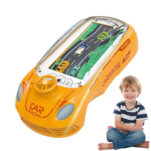 Huayeex Interaktive Handheld -Spiele, Kinder Handheld Game Console, Handheld Machine Racing Car, Interaktives Bildungsfahrzeug für Kinder für Kinder Kinder Kleinkind Teenager Mädchen Junge von Huayeex