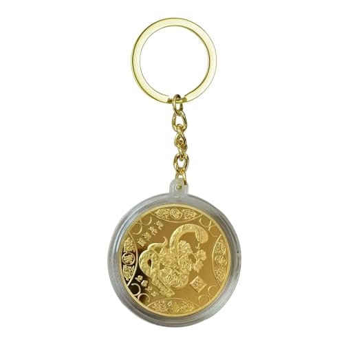 Huayeex Jahr der Schlangenmünze, Schlangenmünze zum chinesischen Neujahr | Glücklicher Neujahrsmünzen-Schlüsselanhänger,Glücks-Münzen-Schlüsselanhänger, Rucksack-Dekoration, Ornament für Geldbörse, Huayeex Jahr der Schlangenmünze, Schlangenmünze zum chinesischen Neujahr | Glücklicher Neujahrsmünzen-Schlüsselanhänger,Glücks-Münzen-Schlüsselanhänger, Rucksack-Dekoration, Ornament für Geldbörse, von Huayeex