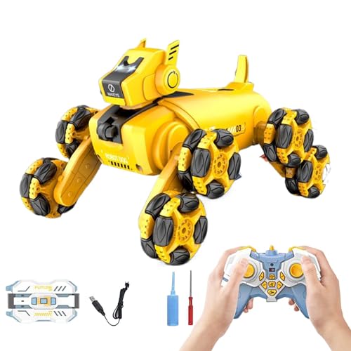 Huayeex Roboterhund, wiederaufladbarer Hund mit Fernbedienung, interaktiver Kletterwelpe mit Musik und Licht, elektrische Robotertiere für Zuhause, Schulen Huayeex Roboterhund, wiederaufladbarer Hund mit Fernbedienung, interaktiver Kletterwelpe mit Musik und Licht, elektrische Robotertiere für Zuhause, Schulen von Huayeex