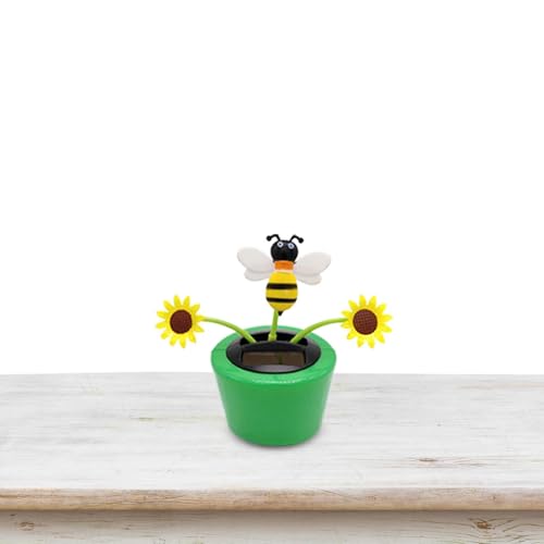 Huayeex Solarspielzeug Sonnenblumenornament | Sonnenblumen-Solar-Auto-Ornament | Tragbares Autospielzeug mit schüttelndem Kopf, wiederverwendbare solarbetriebene Armaturenbrett-Dekoration für Zuhause, Huayeex Solarspielzeug Sonnenblumenornament | Sonnenblumen-Solar-Auto-Ornament | Tragbares Autospielzeug mit schüttelndem Kopf, wiederverwendbare solarbetriebene Armaturenbrett-Dekoration für Zuhause, von Huayeex